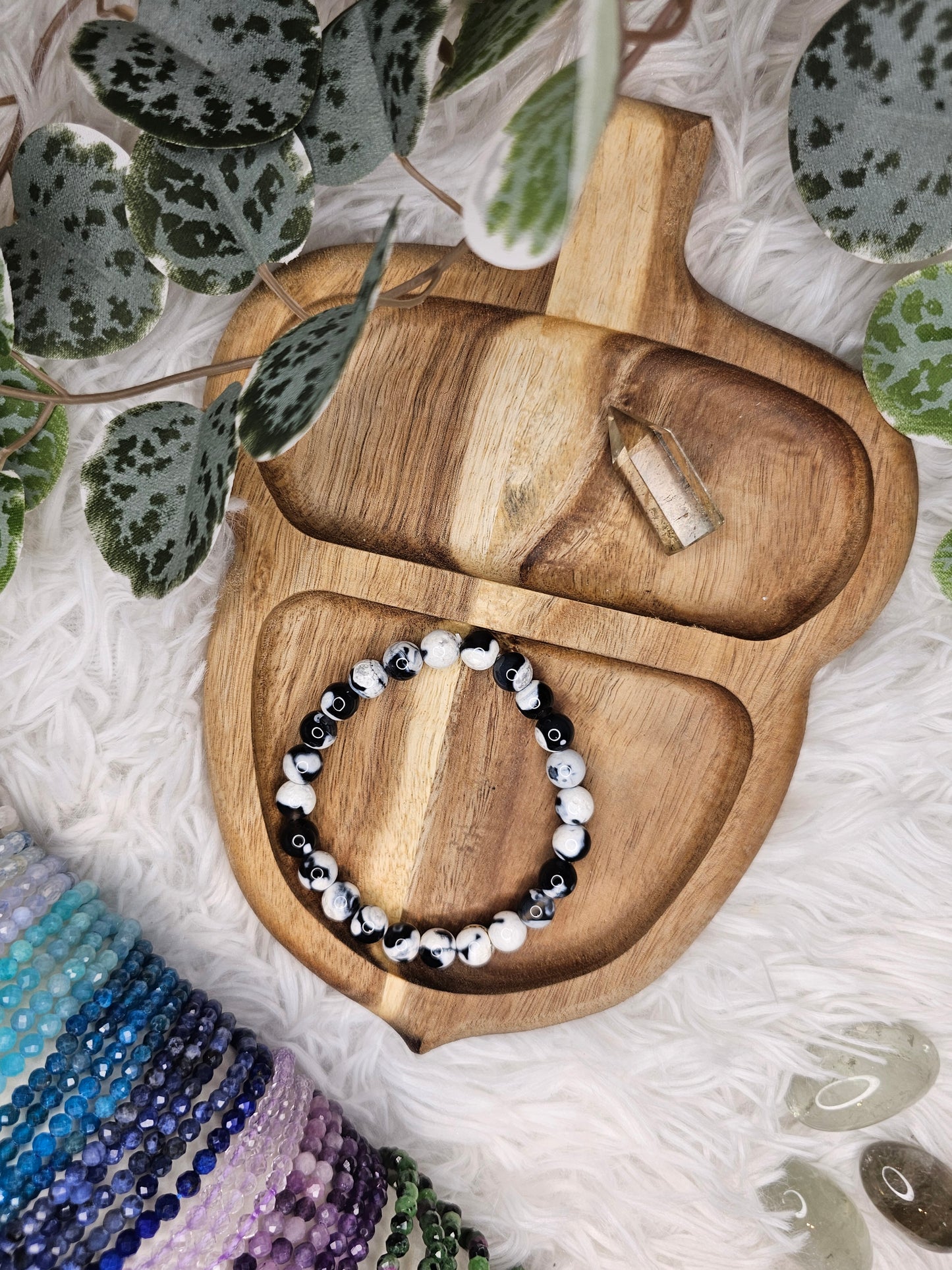 Orca Agate 8mm Bracelet - MAS0975