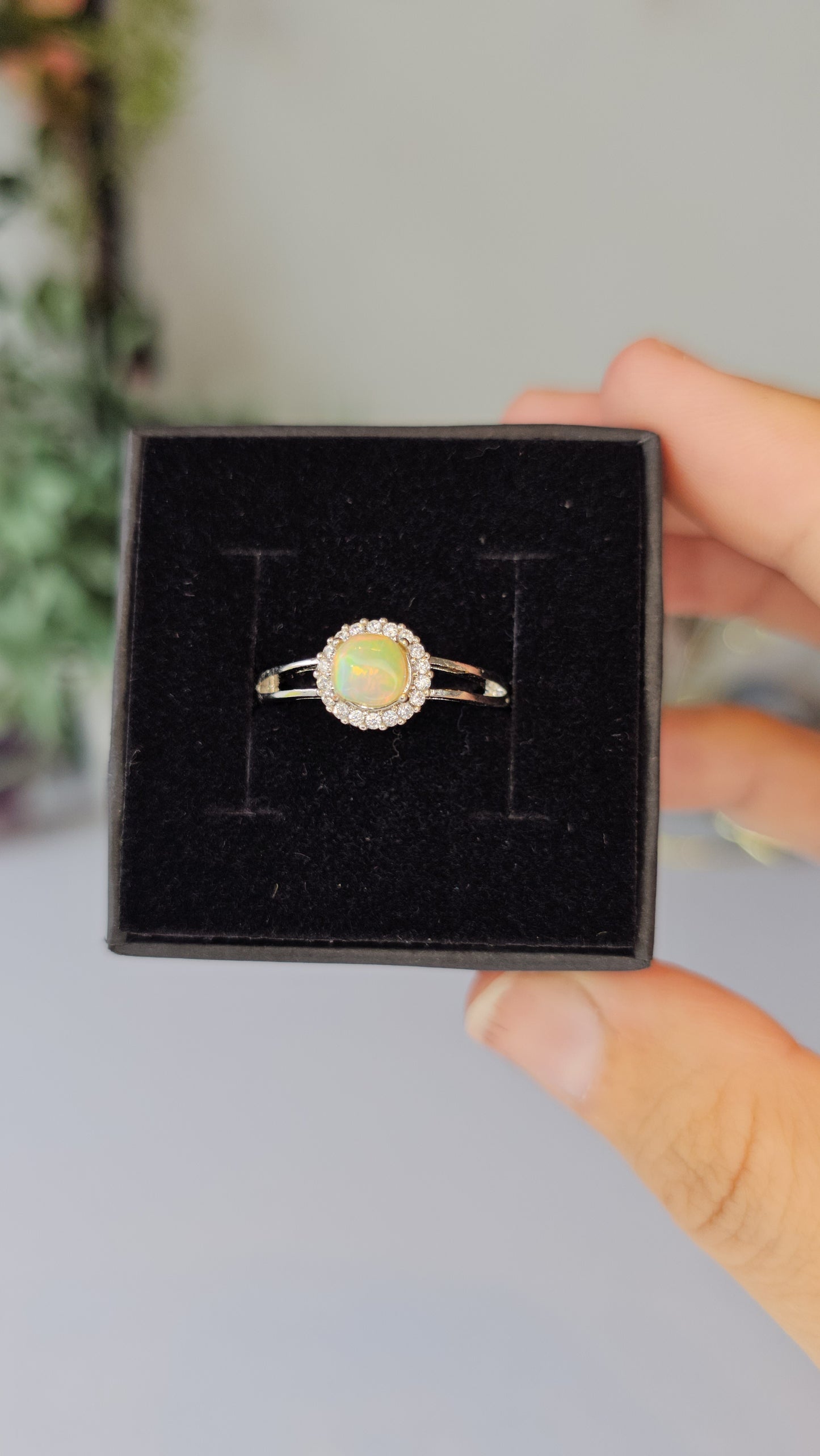 S925 Silver Opal Ring - MAS0605
