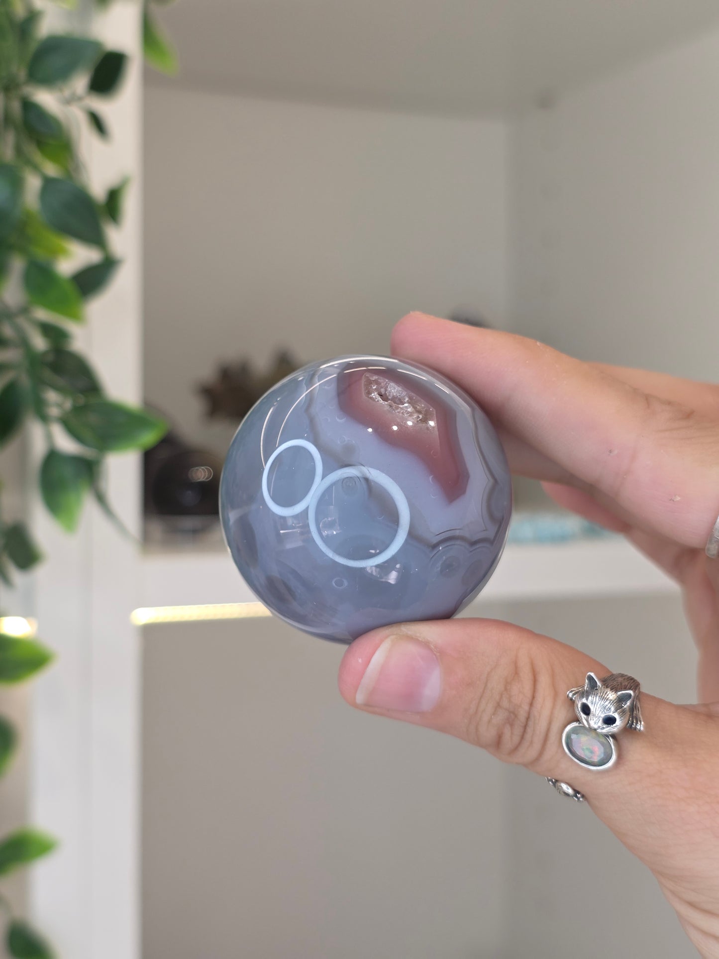 Swazi Agate Sphere from Mozambique - V