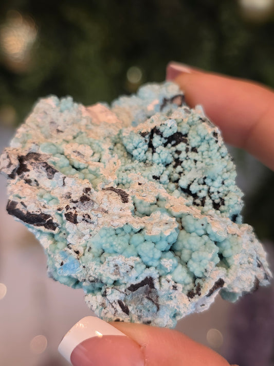 Blue Gibbsite from Guizhou, China - MAS6076