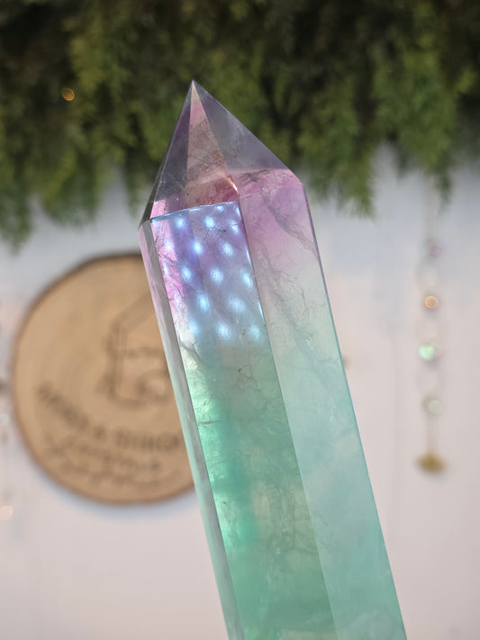 Watermelon Fluorite Statement Tower