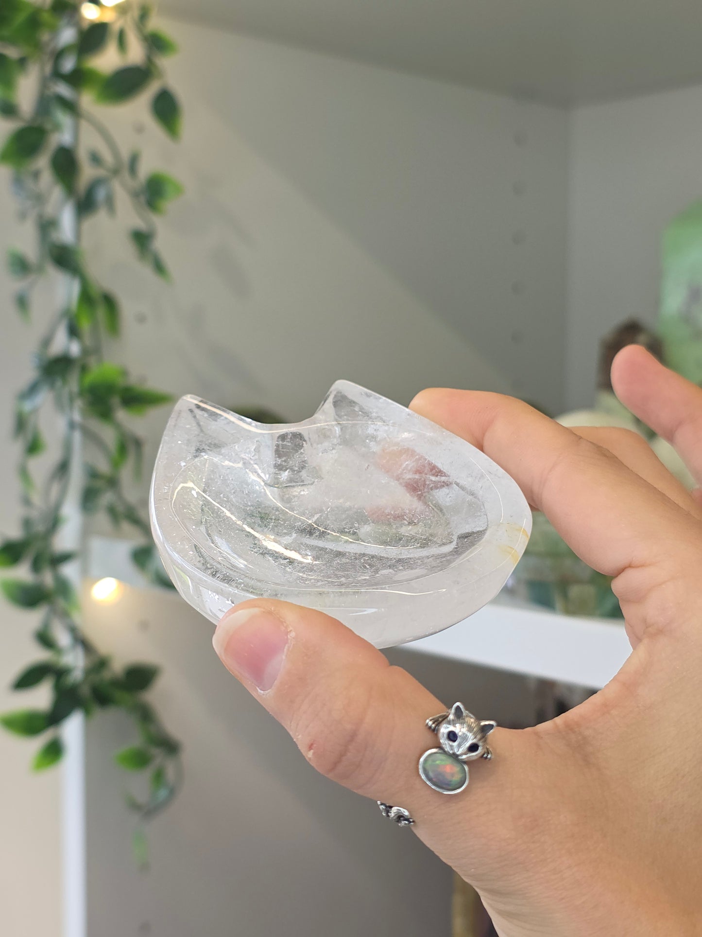 Himalayan Quartz Cat Bowl E