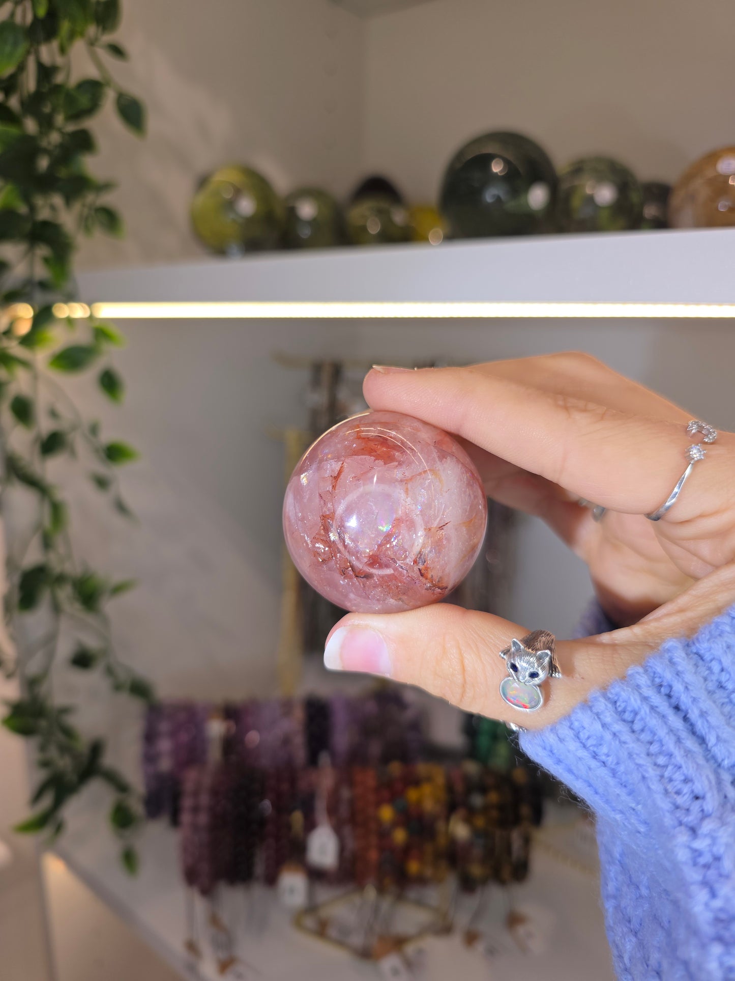 Fire Quartz Sphere E