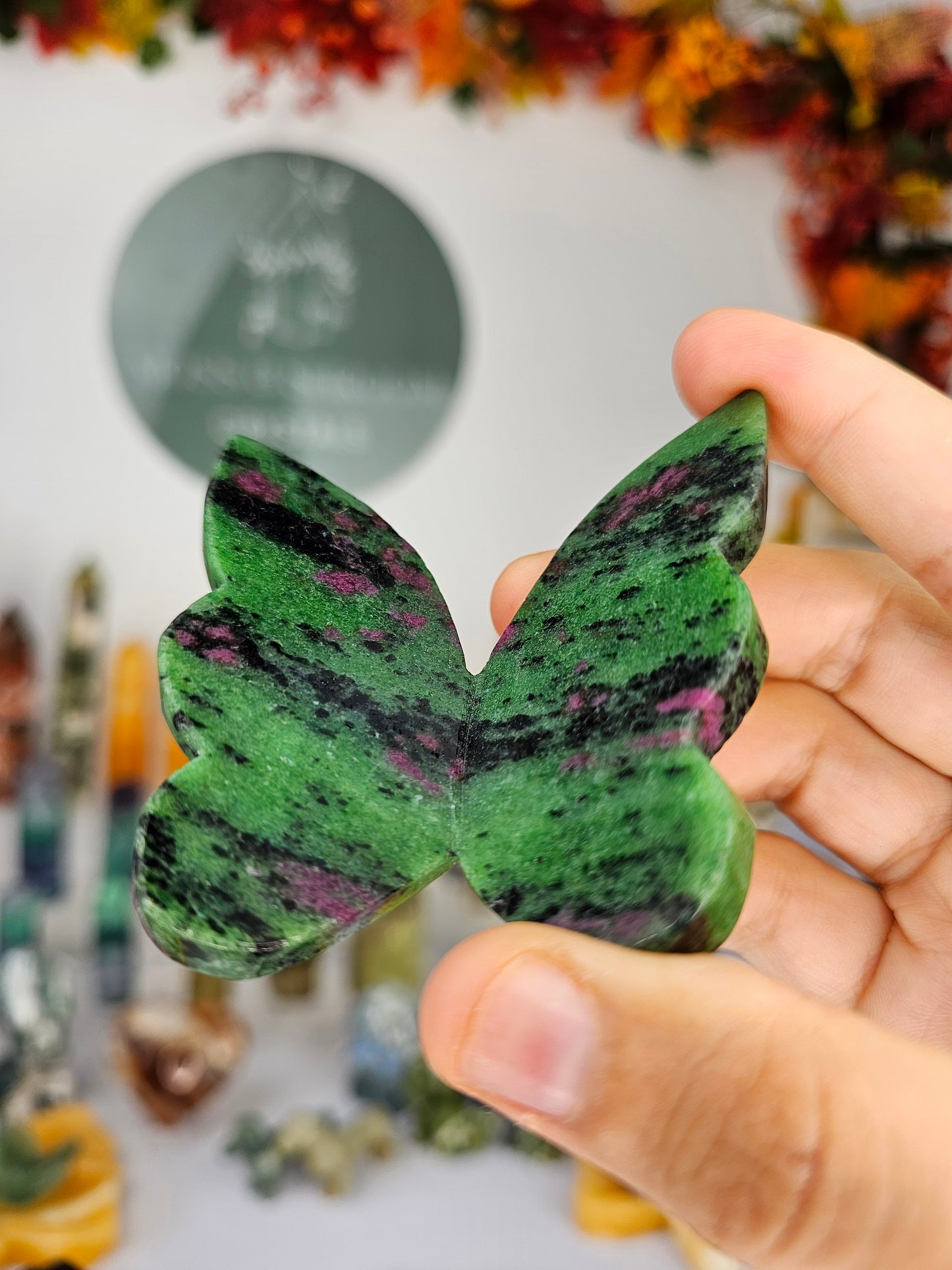 Ruby Zoisite 3D Butterfly