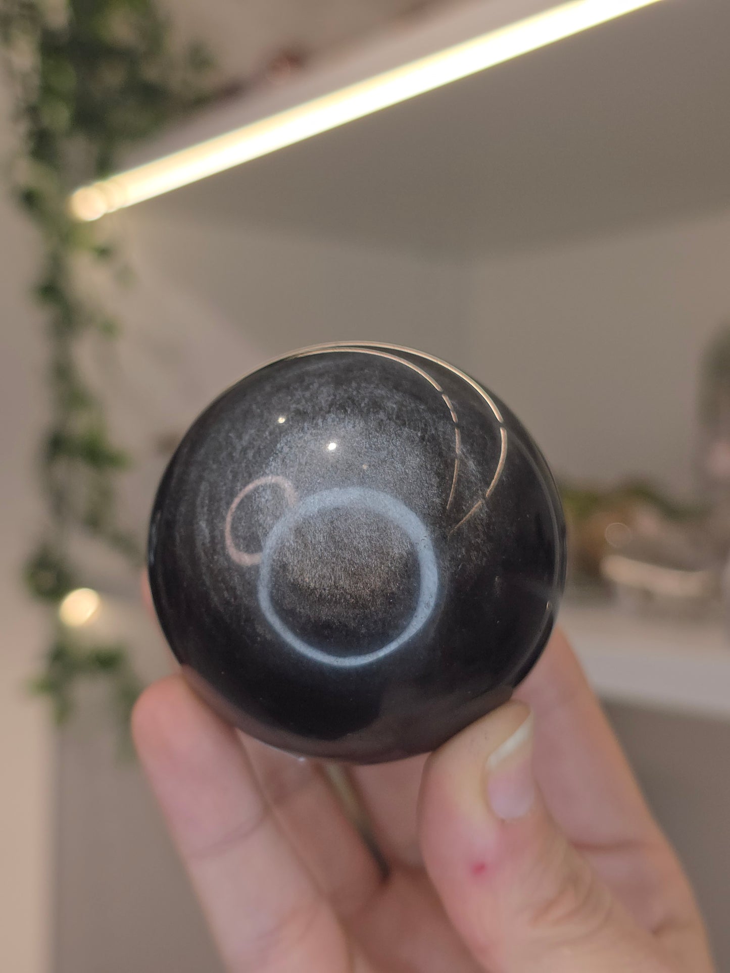 Silver Sheen Obsidian Sphere