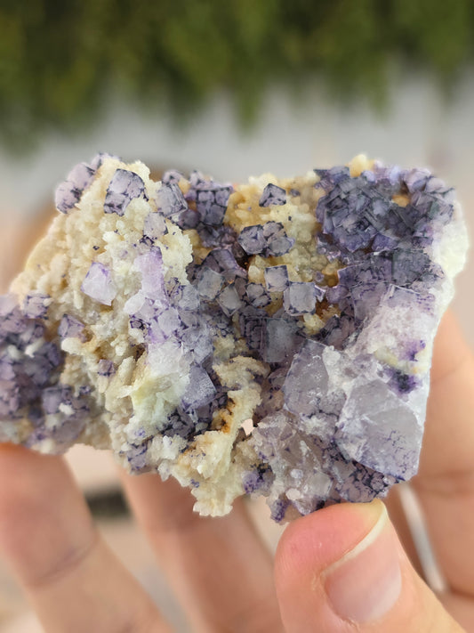 Purple QR Fluorite from Guizhou, China B
