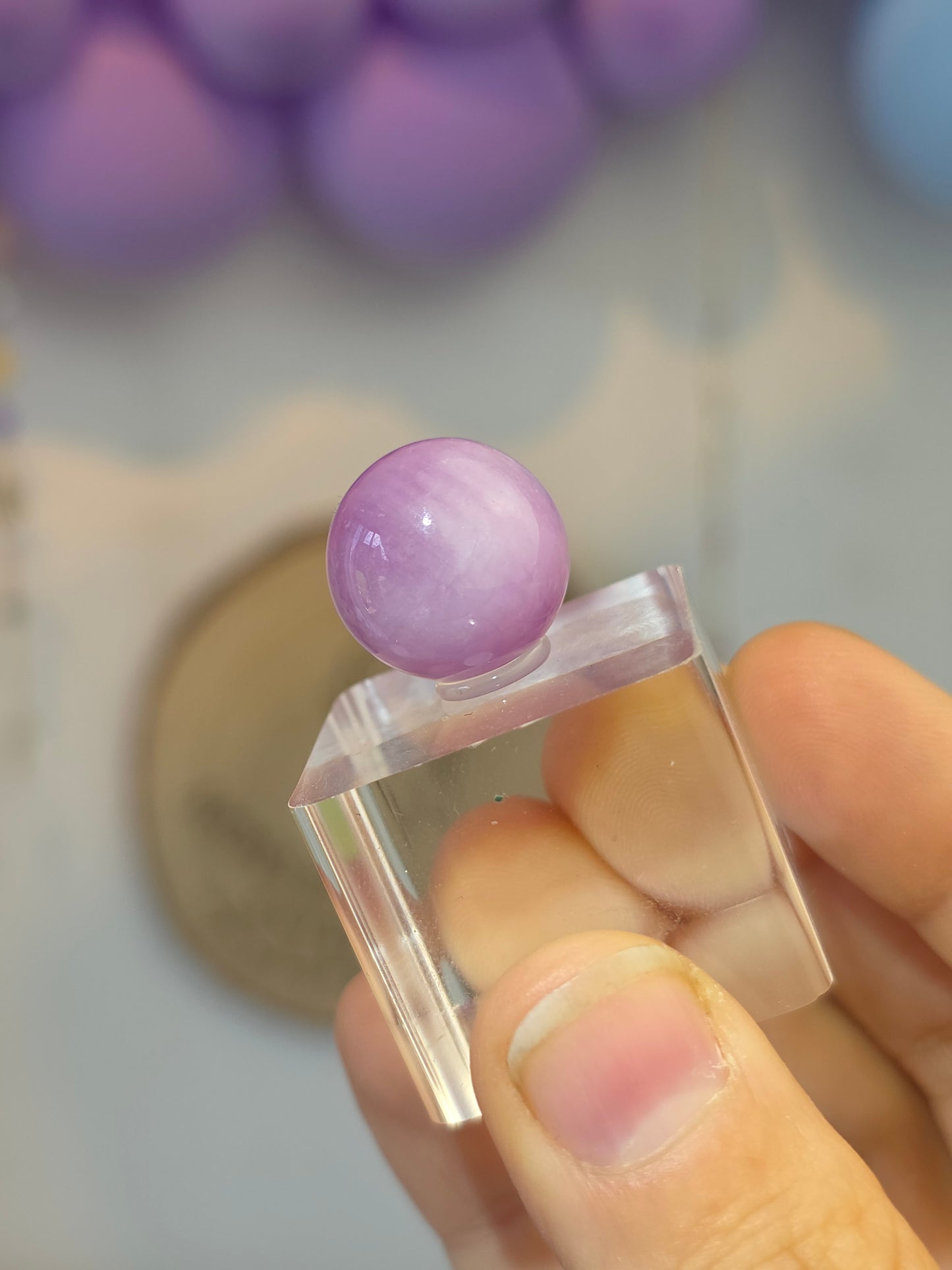 High Quality Kunzite Mini Spheres