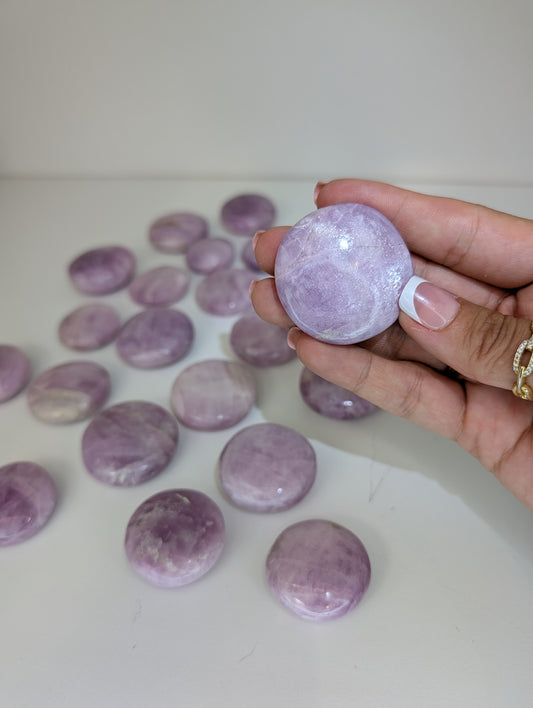 Intuitively Chosen Pakistan Kunzite Button Flat Stones