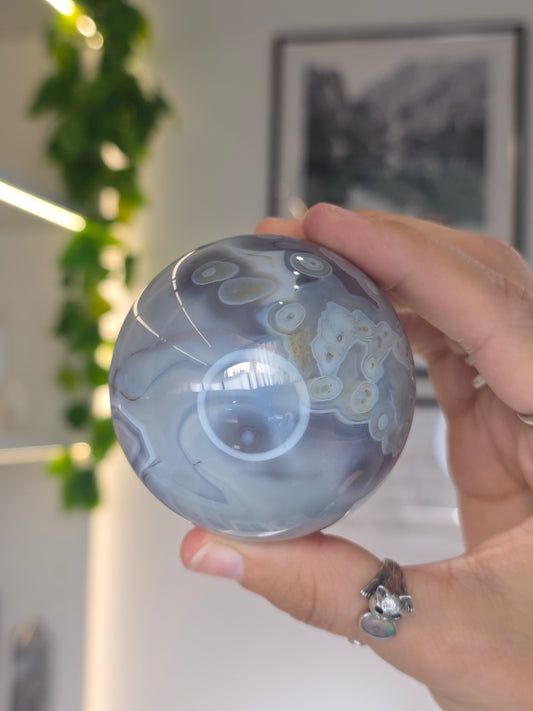 Swazi Agate Sphere from Mozambique - A