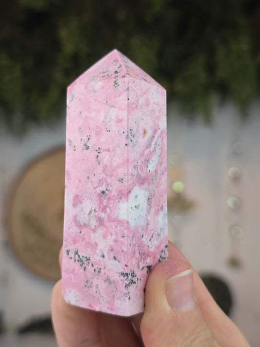 Peruvian Rhodonite Tower E