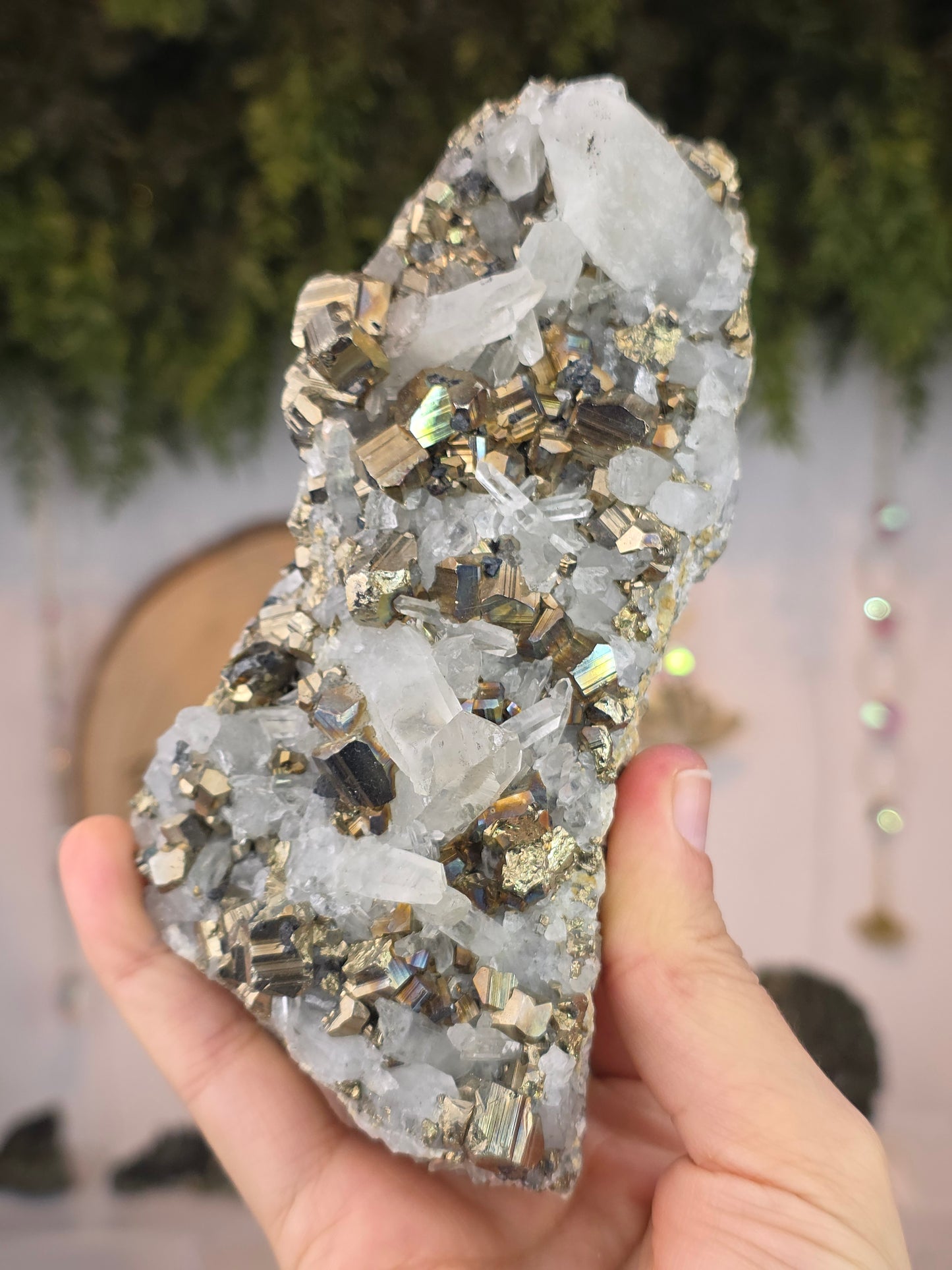 Pyrite with Quartz from Indonesia