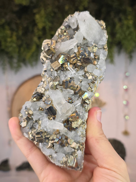 Pyrite with Quartz from Indonesia