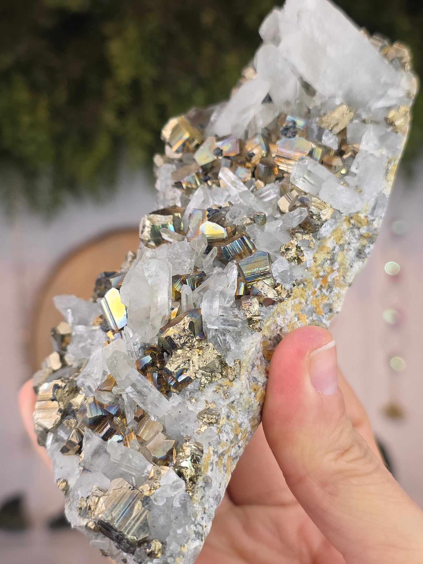 Pyrite with Quartz from Indonesia