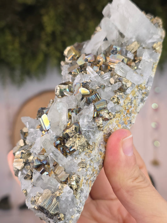 Pyrite with Quartz from Indonesia