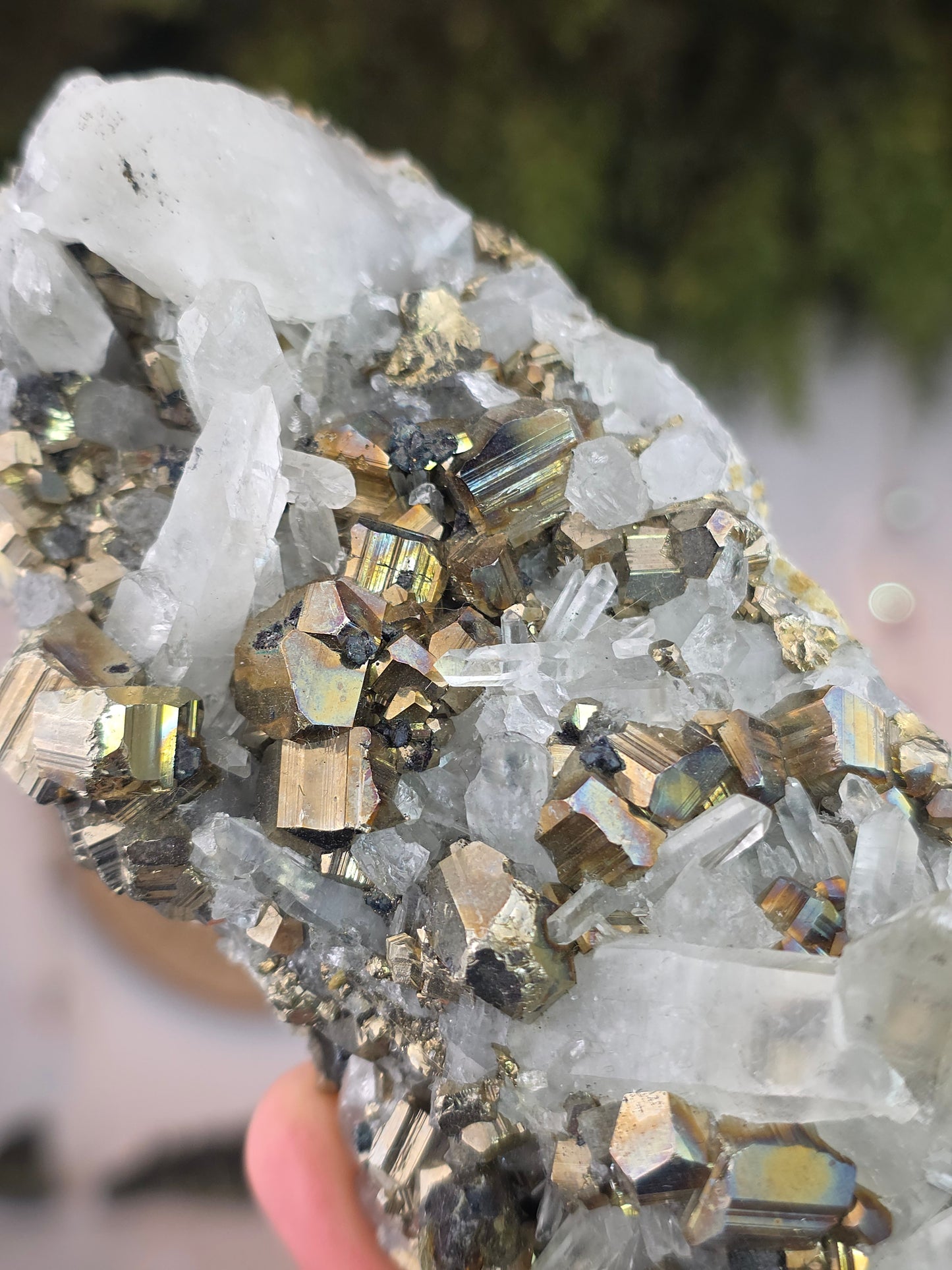 Pyrite with Quartz from Indonesia
