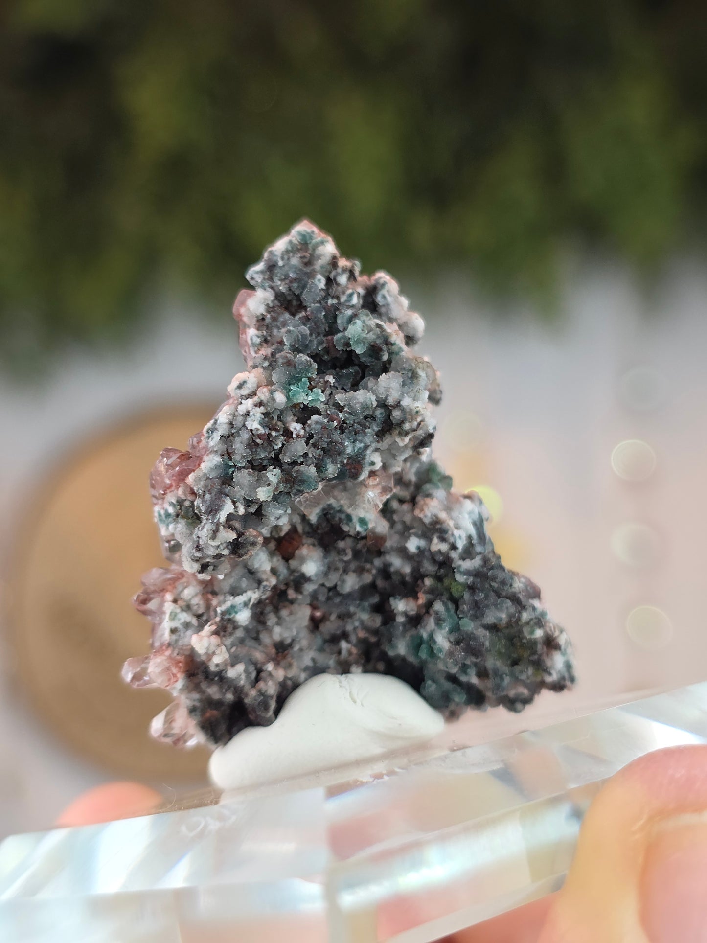 High Quality Pink Apophyllite with Green Apophyllite, Celadonite and Heulandite - Jalgon District, India