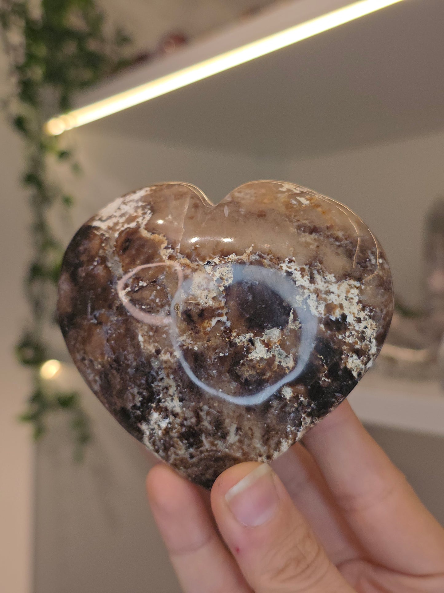 Petrified Opal Hearts