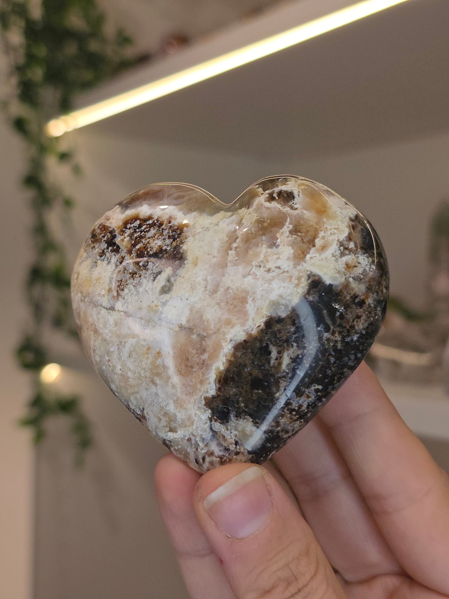 Petrified Opal Hearts