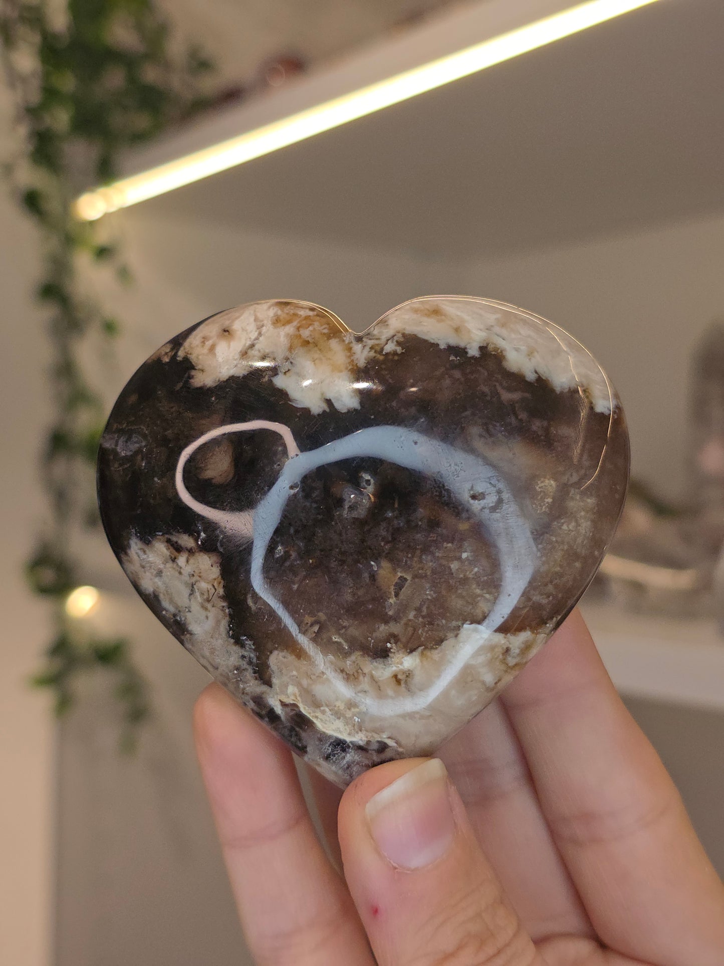 Petrified Opal Hearts