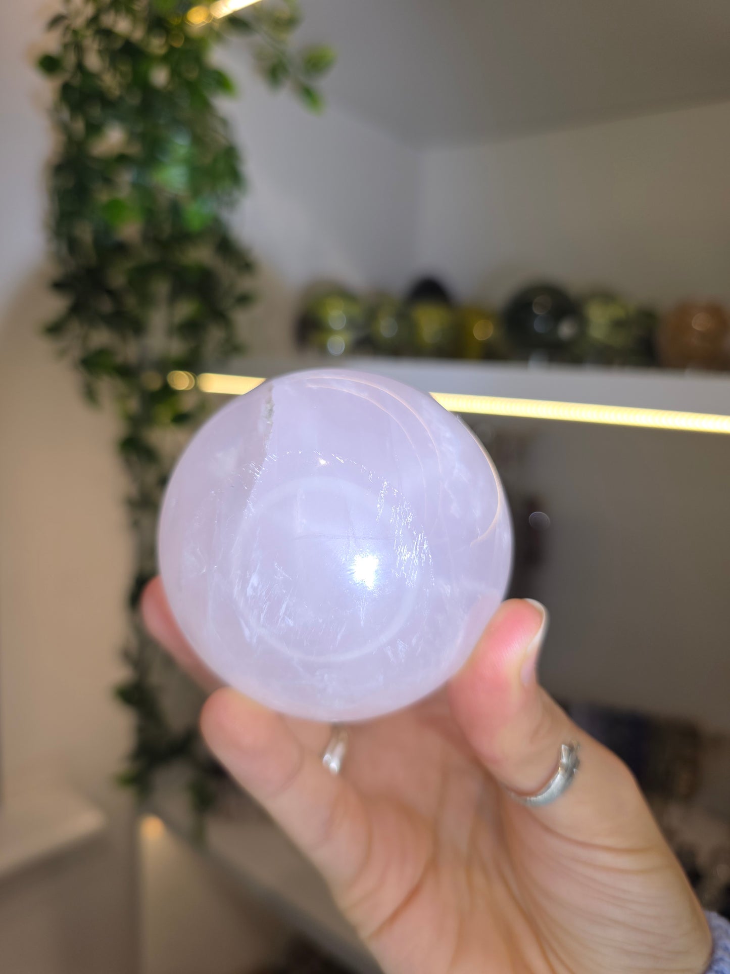 Star Line Rose Quartz Sphere C