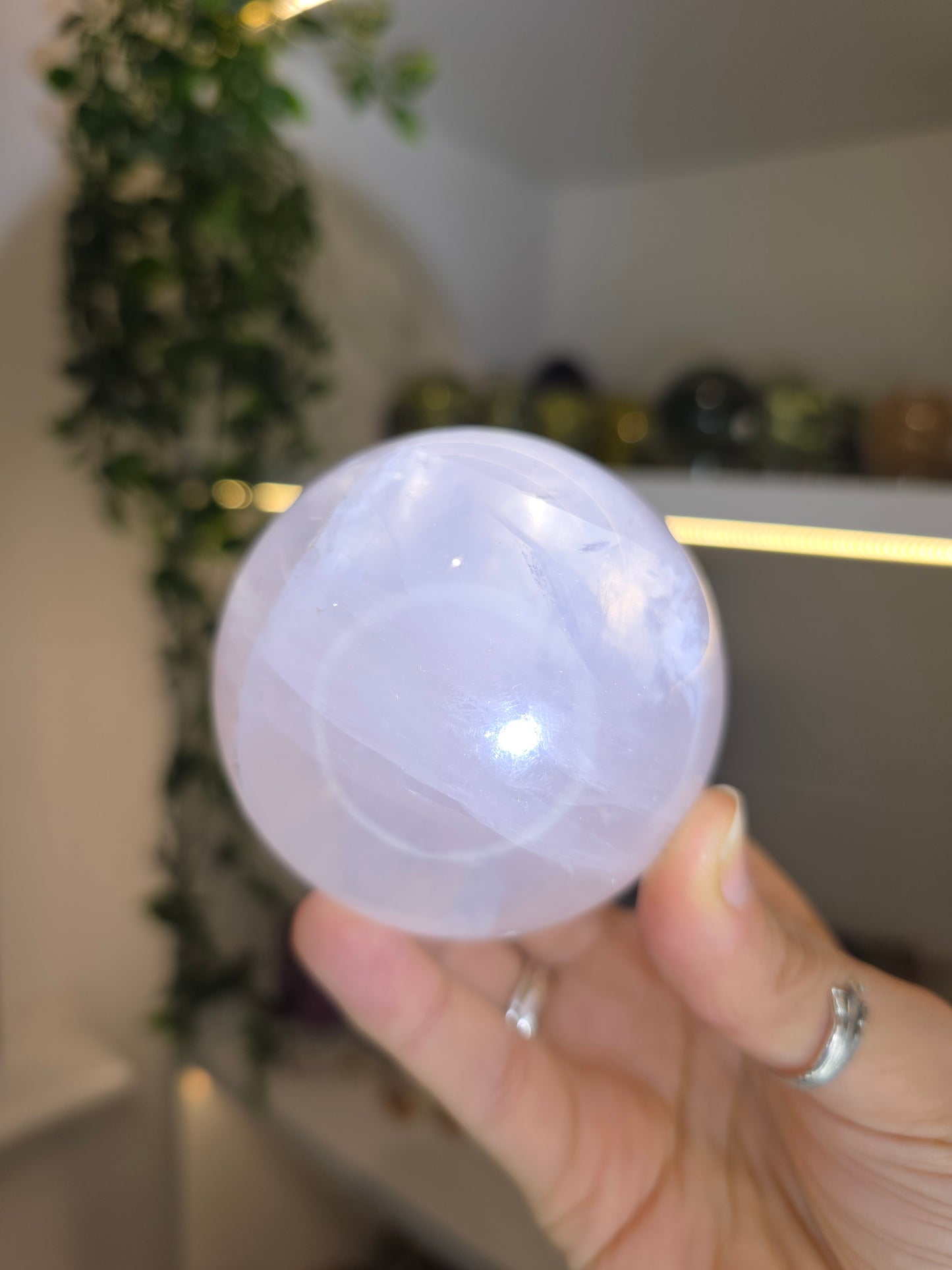 Star Line Rose Quartz Sphere C