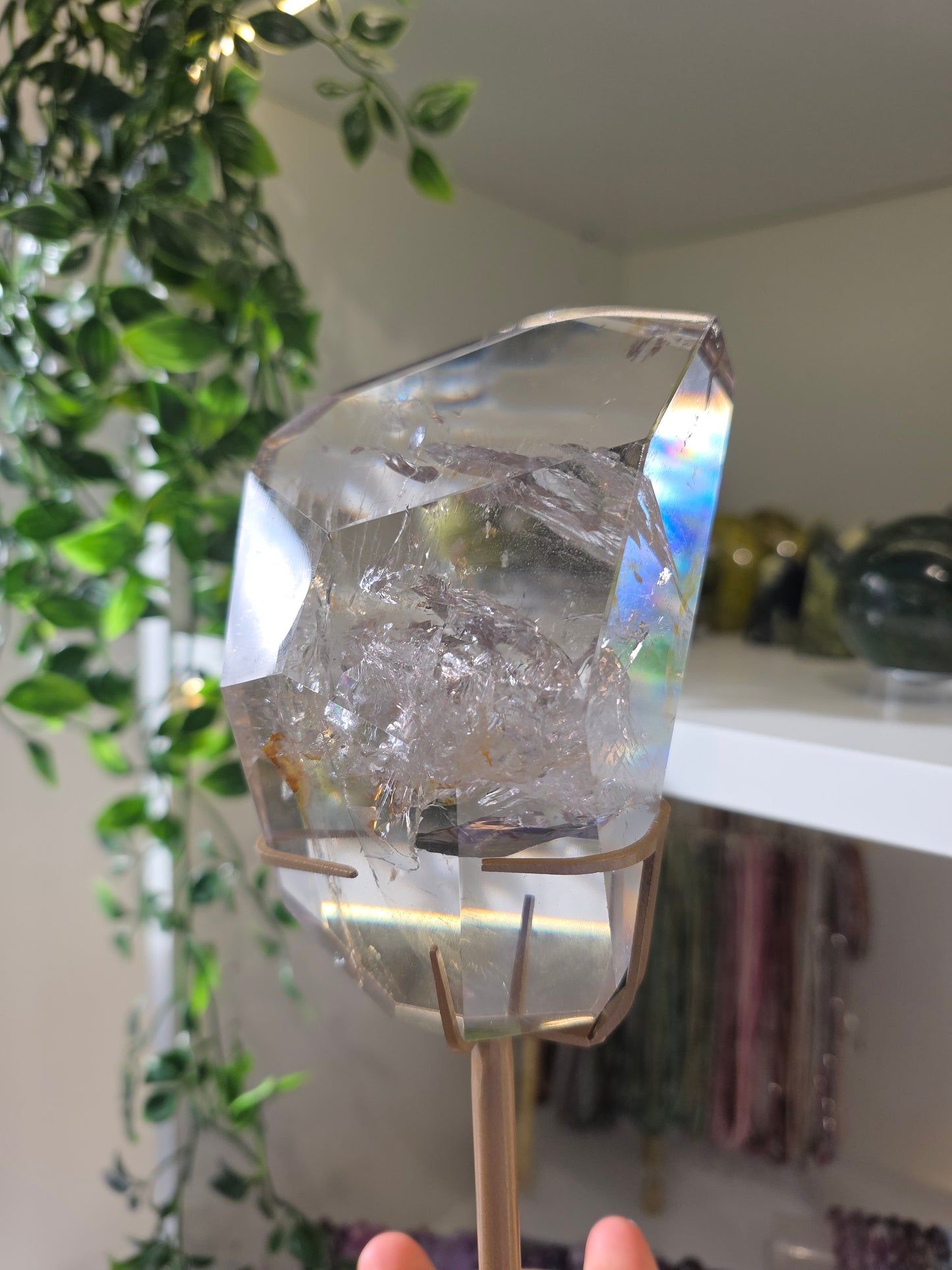 Statement HQ Himalayan Smokey Quartz Freeform on Stand