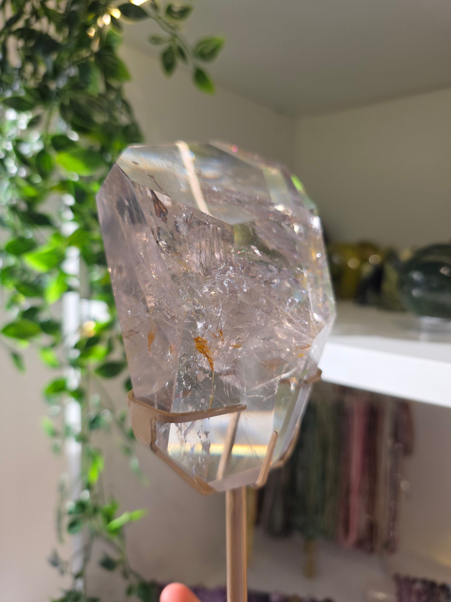 Statement HQ Himalayan Smokey Quartz Freeform on Stand