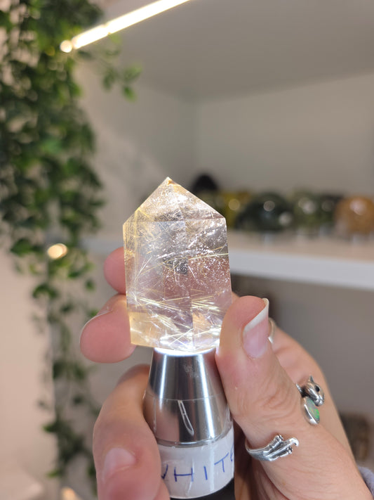 Golden Rutilated Smokey Quartz Tower C