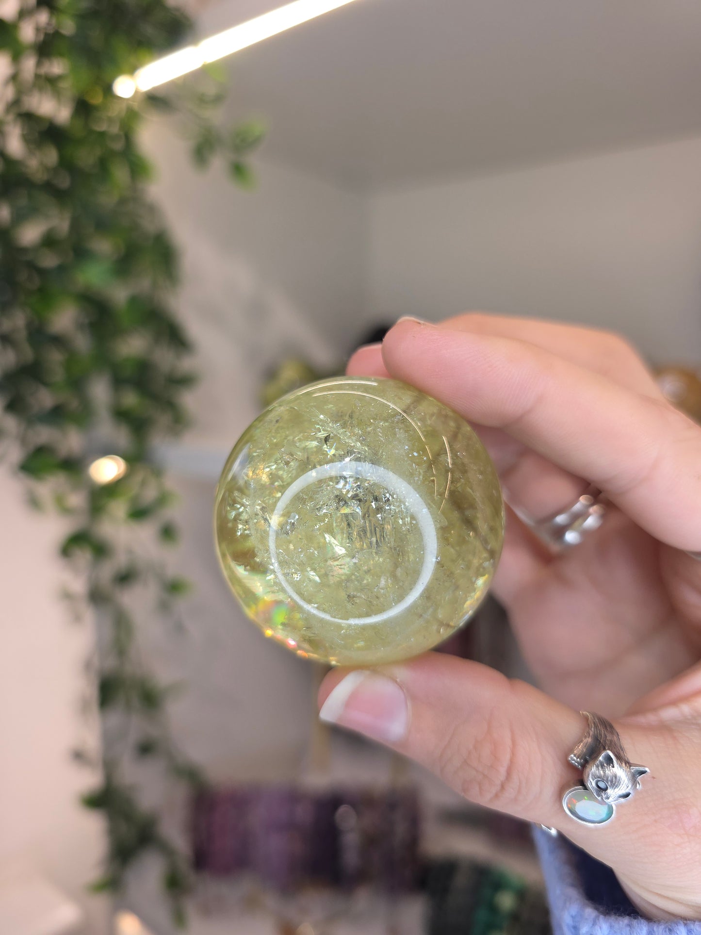 Heat Treated Citrine Sphere