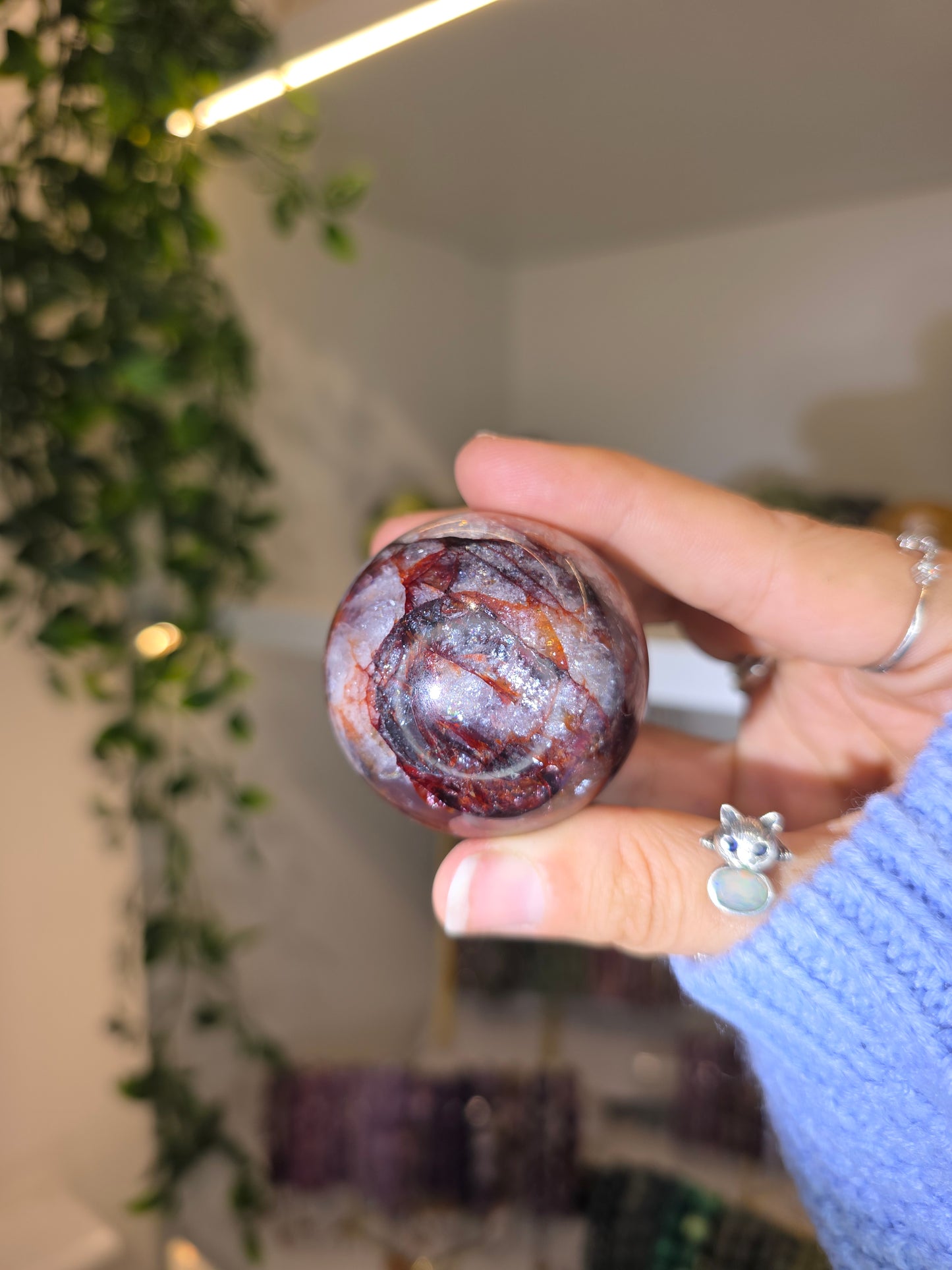 Fire Quartz Sphere B