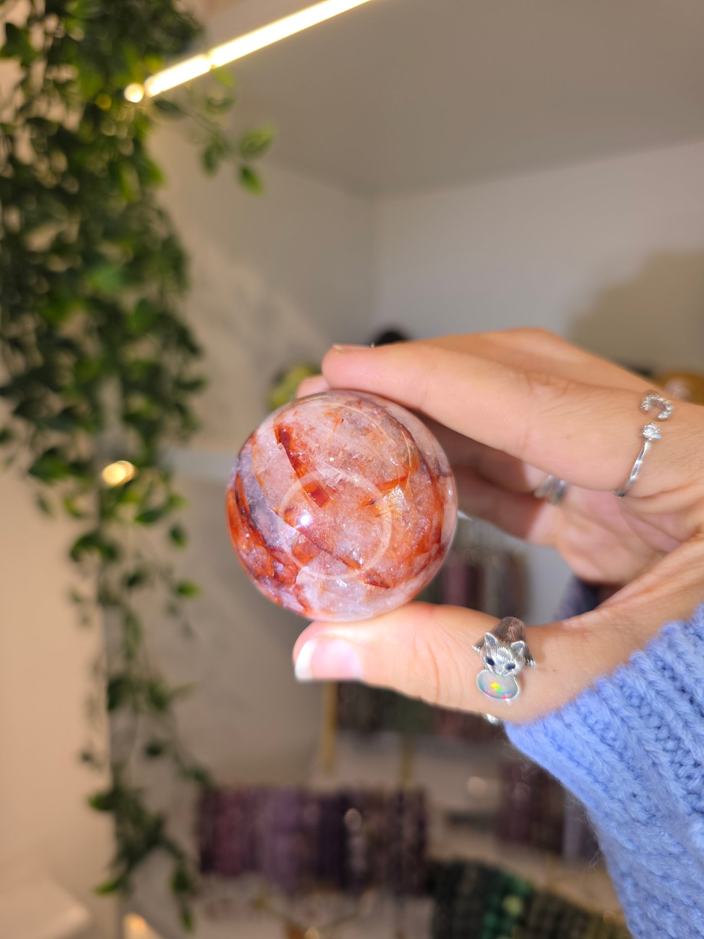 Fire Quartz Sphere D