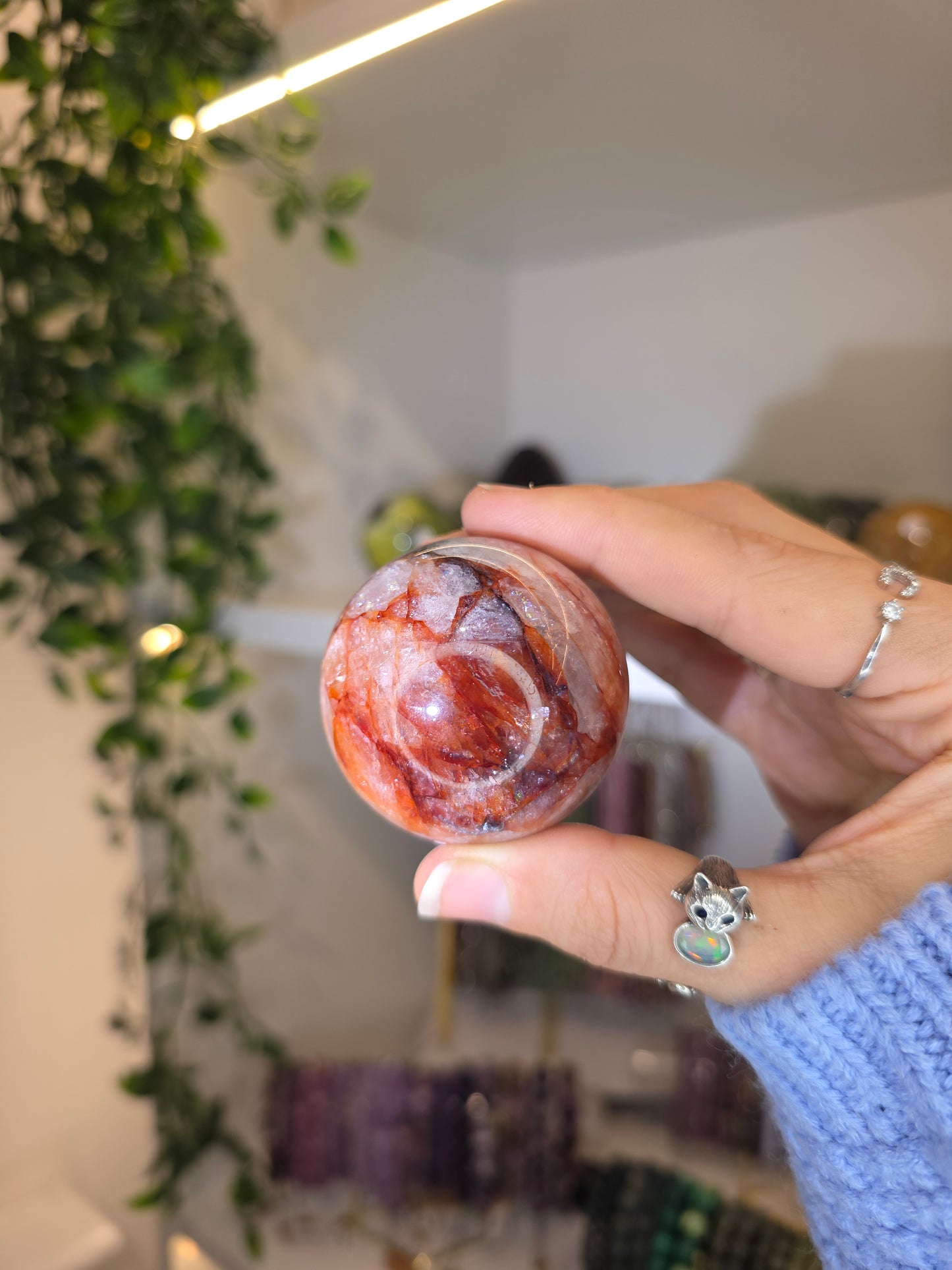 Fire Quartz Sphere D