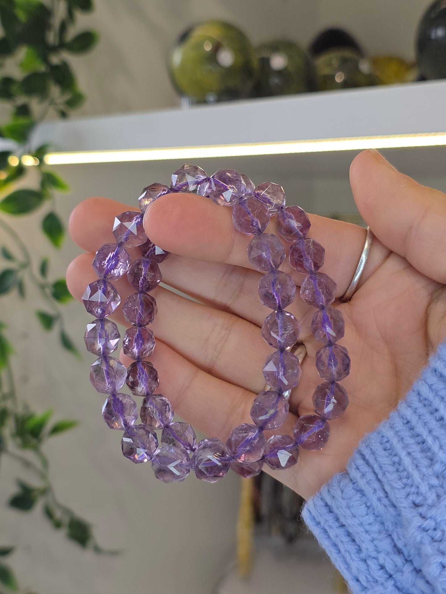 Amethyst Facetted Bracelet 8.5mm