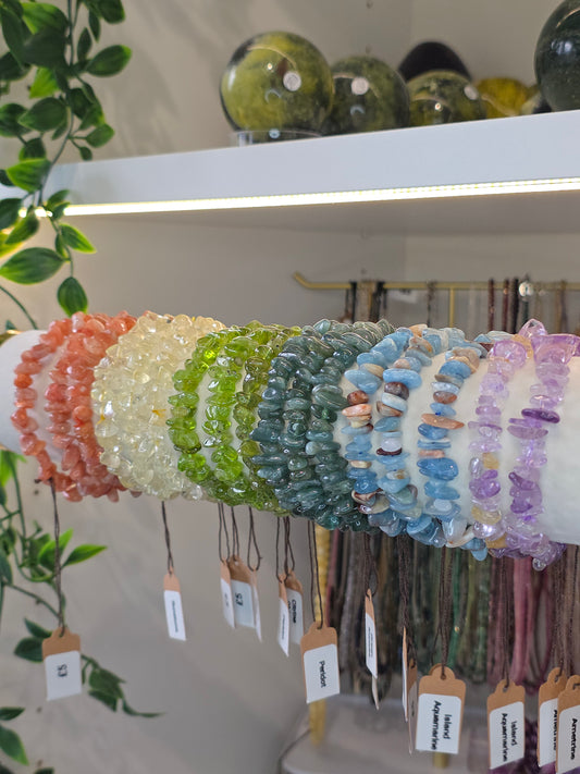 Different Material Chip Bracelets