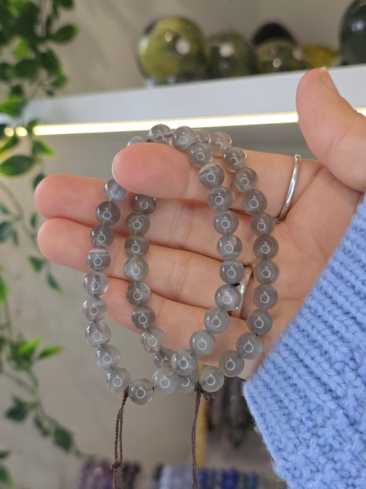 Black Moonstone Bracelet 7.5mm