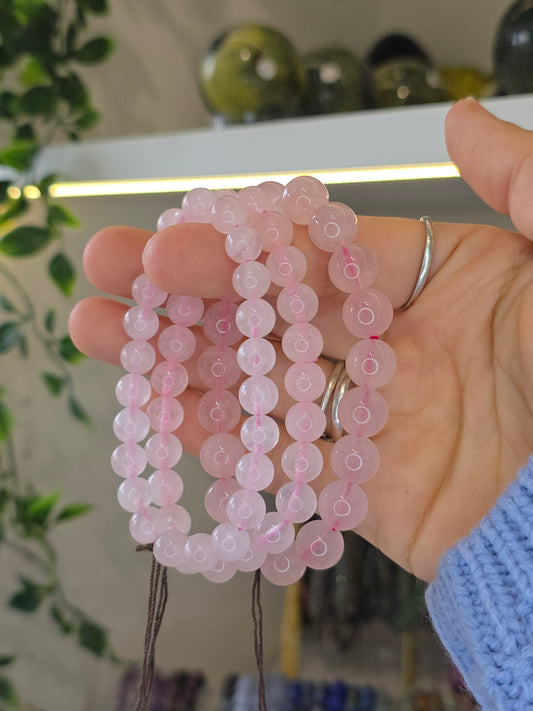 Rose Quartz Bracelets Various Sizes