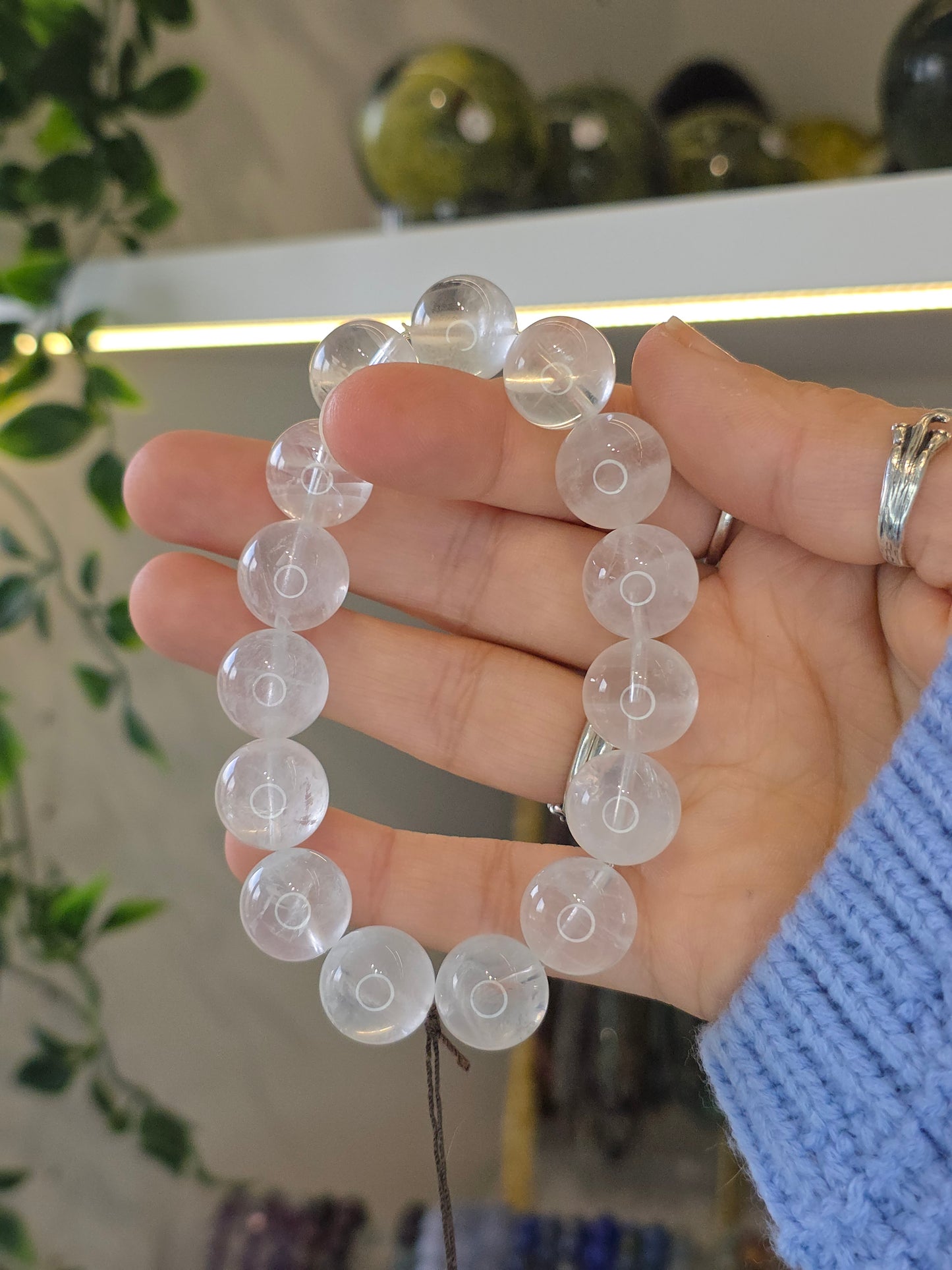 Phantom Clear Quartz Bracelet 14mm