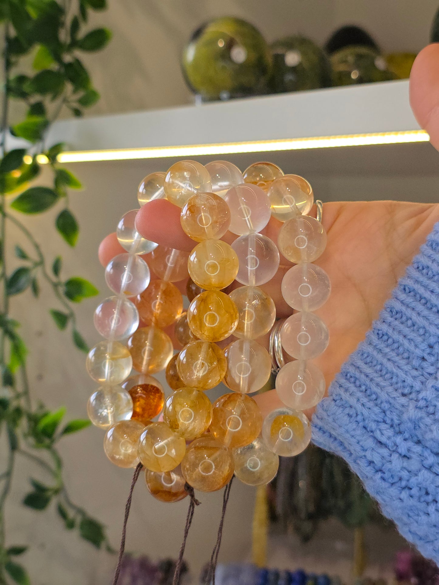 Golden Healer with Rose Quartz Bracelets 16mm
