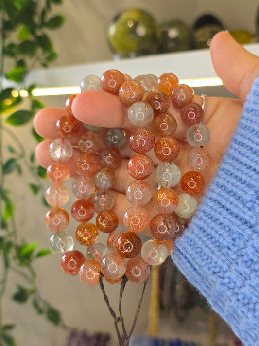 Sunstone Aquamarine Bracelet 10.5mm