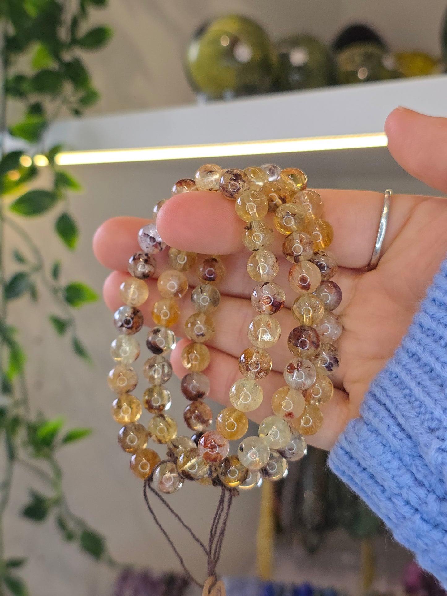 Citrine Fire Quartz Bracelet 8mm