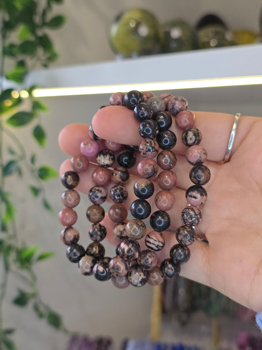 Rhodonite Bracelets 8mm