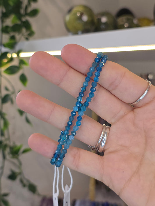 Facetted Apatite Bracelets 4mm
