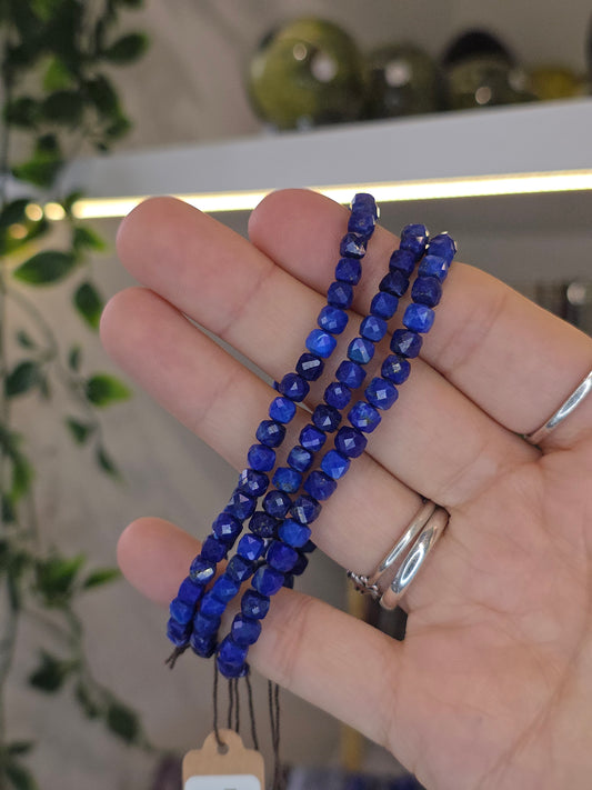 Facetted Lapis Lazuli Bracelets 4mm