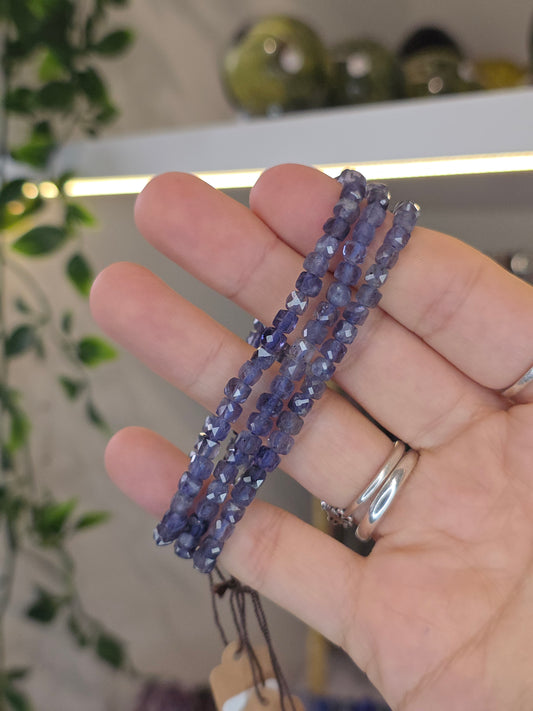 Facetted Iolite Bracelets 4mm