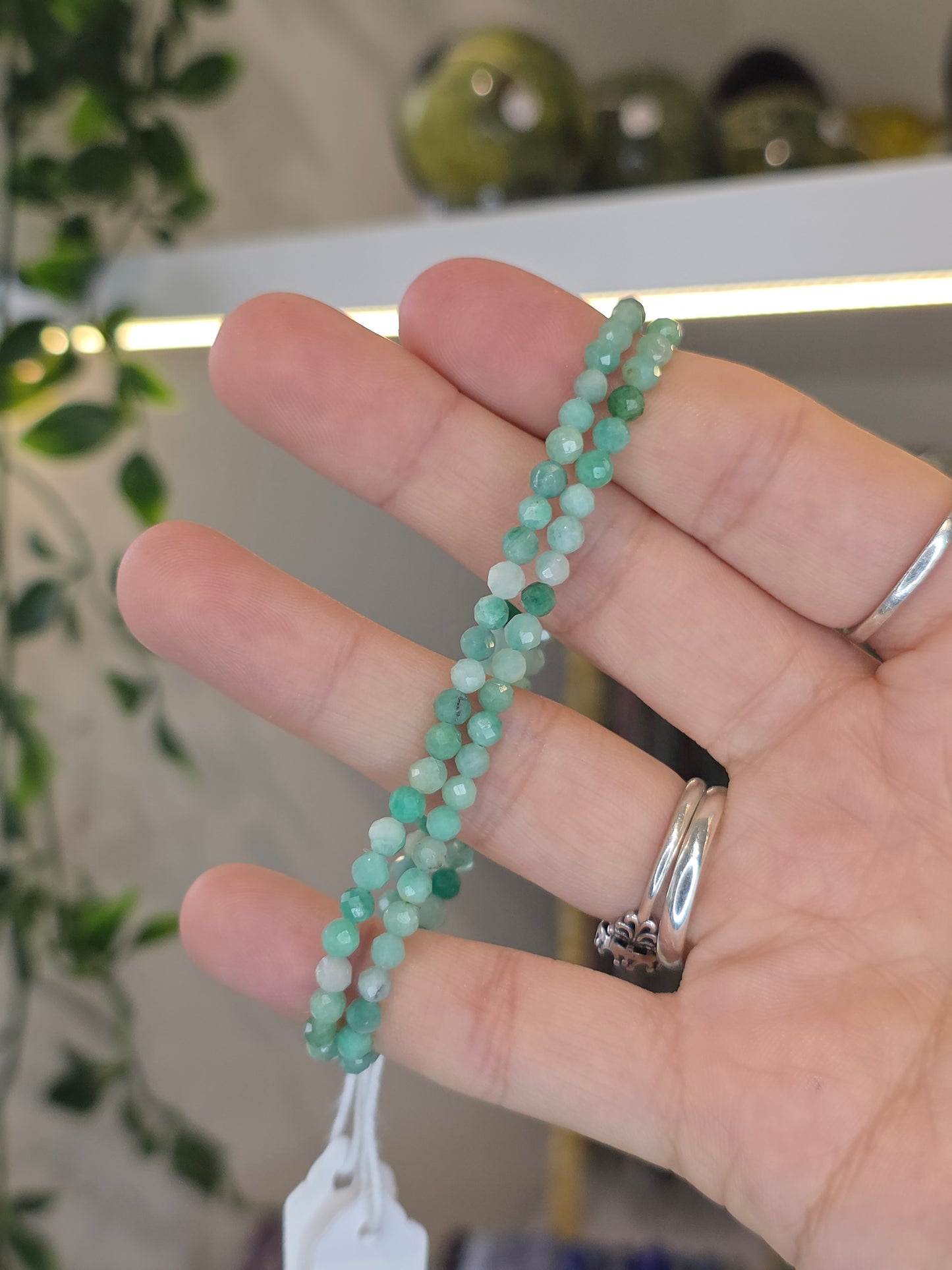 Facetted Emerald Bracelets 4mm