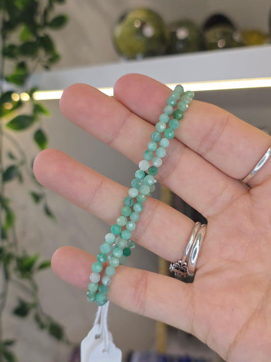 Facetted Emerald Bracelets 4mm