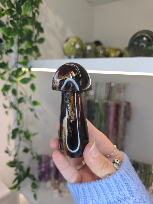 Indonesian UV Reactive Blue Amber Mushrooms
