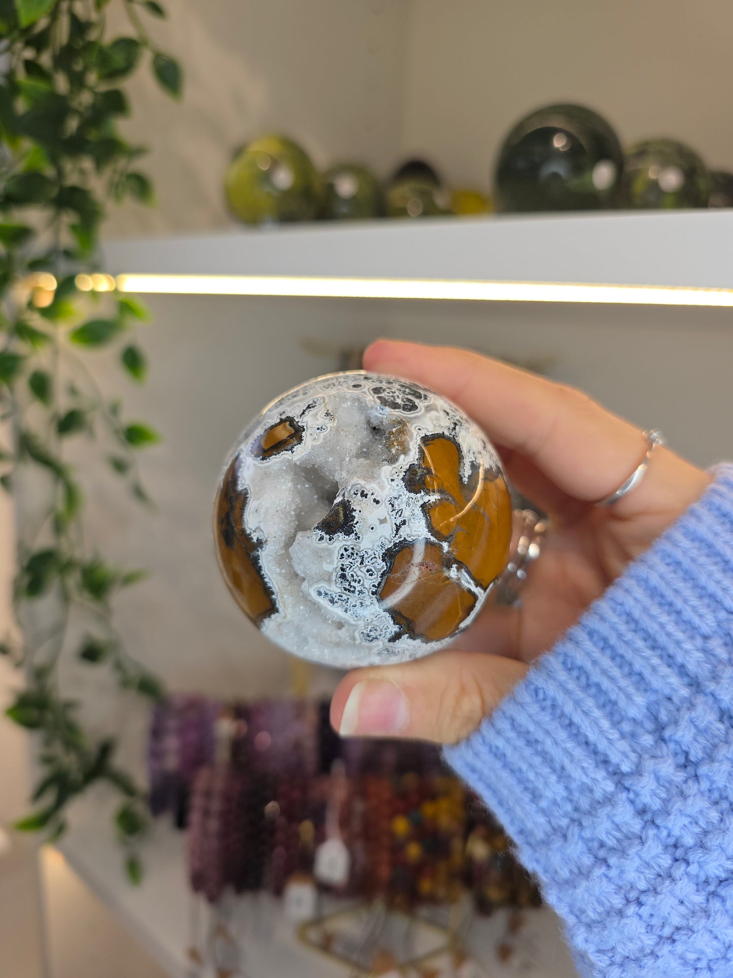 Indonesian Brecciated Jasper Sphere A