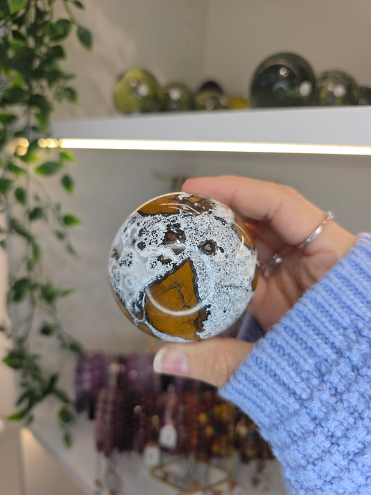 Indonesian Brecciated Jasper Sphere A