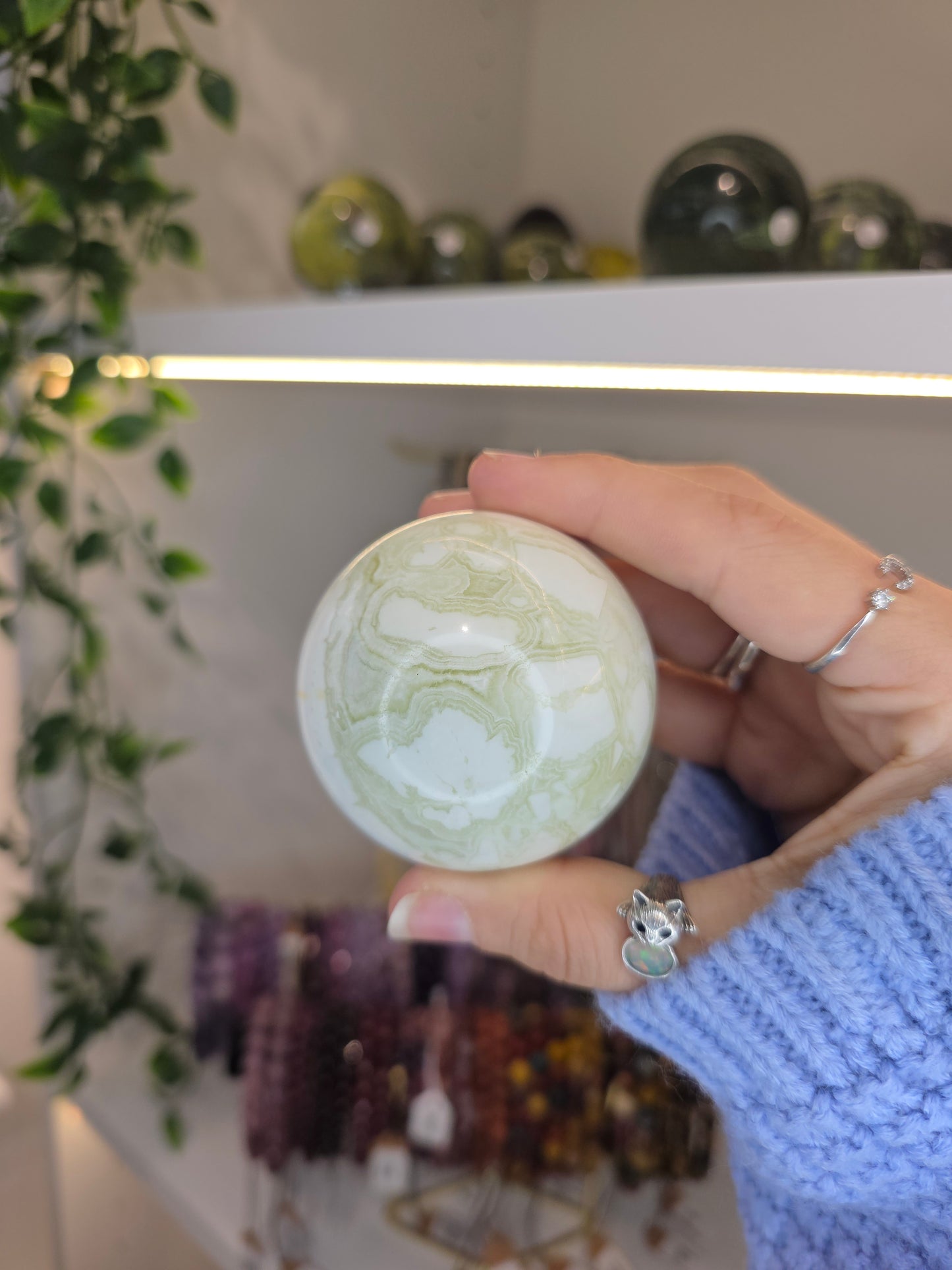 Indonesian Green Maligano Jasper Spheres